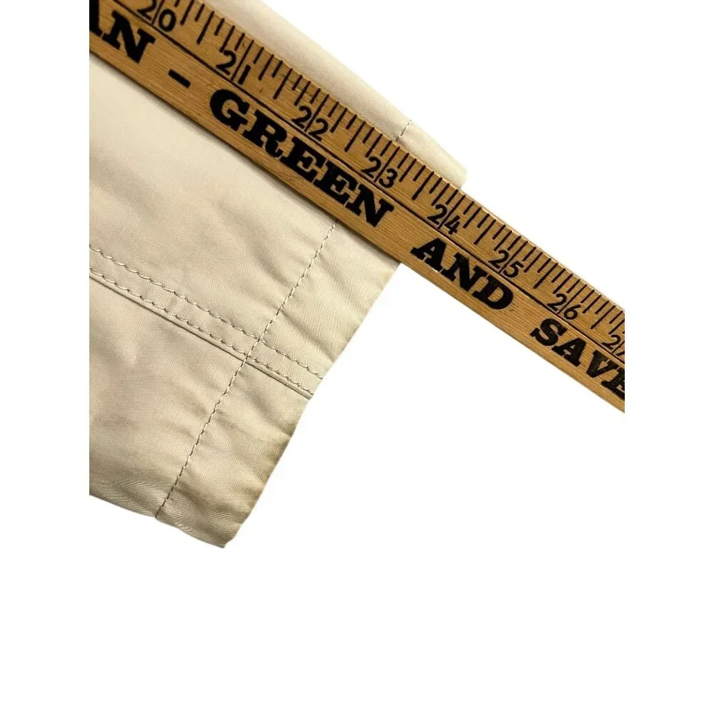 Fleet Street Women Large Jacket/Coat Tan Orange Detachable Hood Zip Snap - Picture 10 of 15